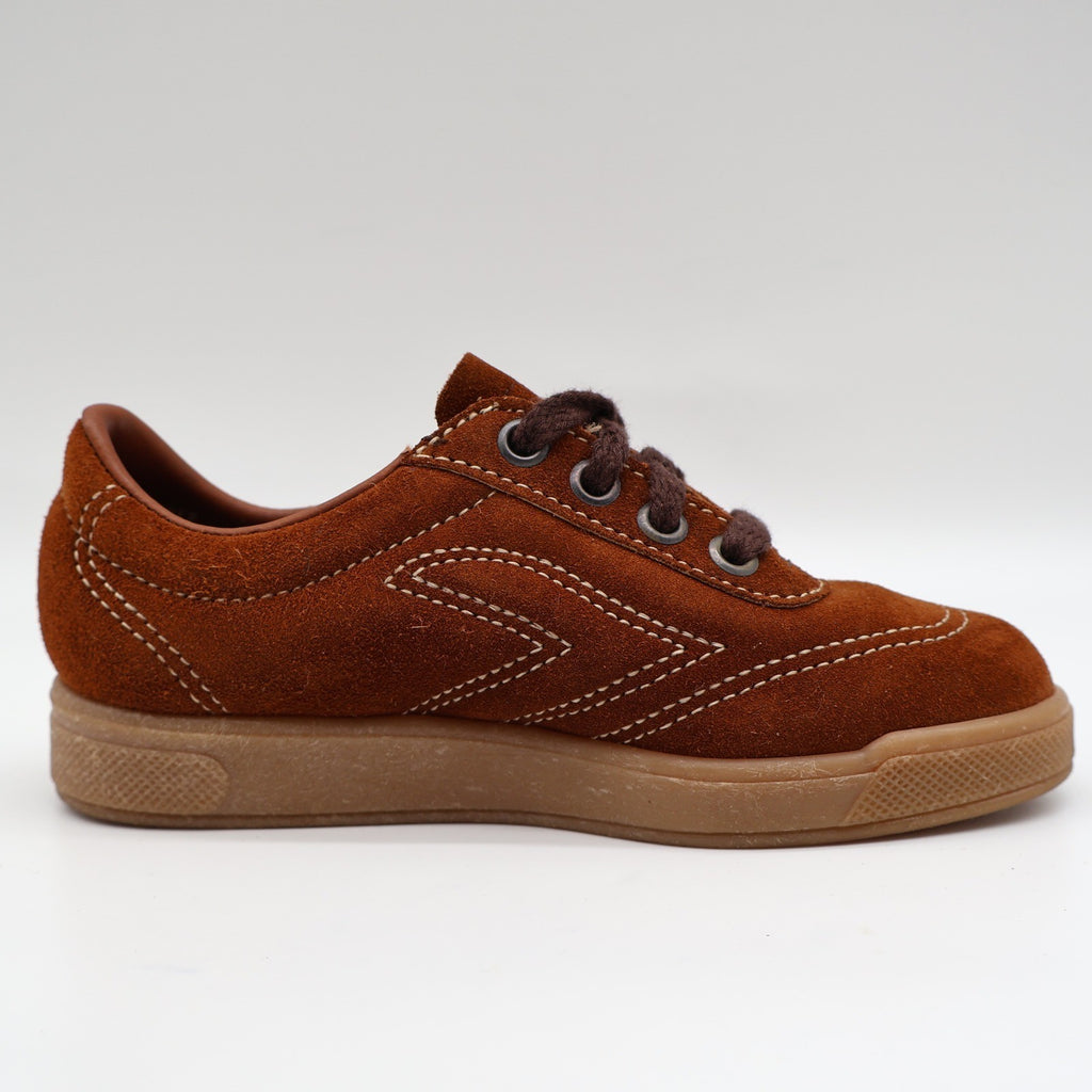 Walker Suede Sneakers Kids Size 12 D Vintage Brown Deadstock Gum Sole 2653 - take2supply