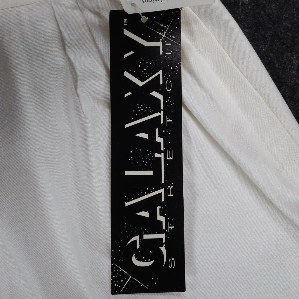 D.K. Gold Pencil Skirt Womens 10 Vintage 90s White Galaxy Stretch Cotton NWT - take2supply