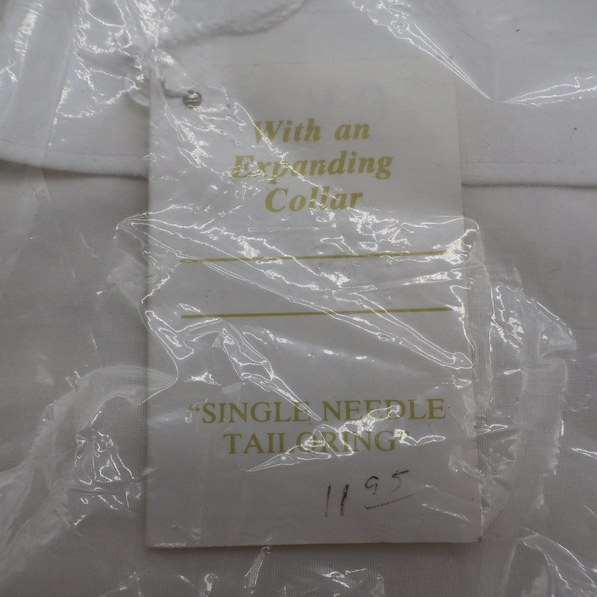 Chapel Hill Dress Shirt Mens 17 34/35 Vintage White Expanding Collar Deadstock - take2supply