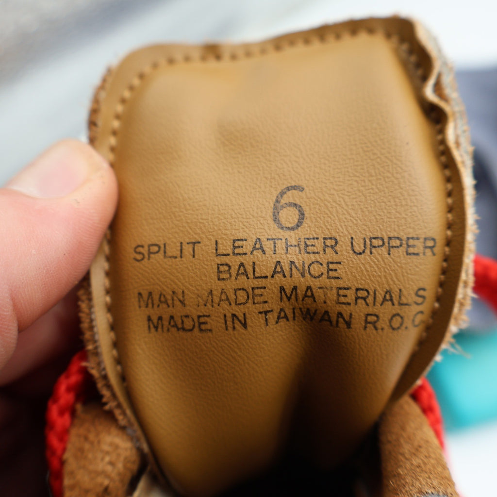 Avanguardia Hiking Boots Size 6 Vintage Sand Suede Leather Red Laces Deadstock - take2supply