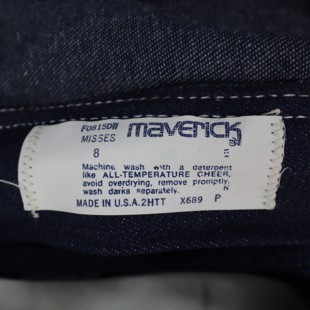 Lady Maverick Vintage Jeans Women 8 26 Deadstock Blue High Waist Straight USA - take2supply