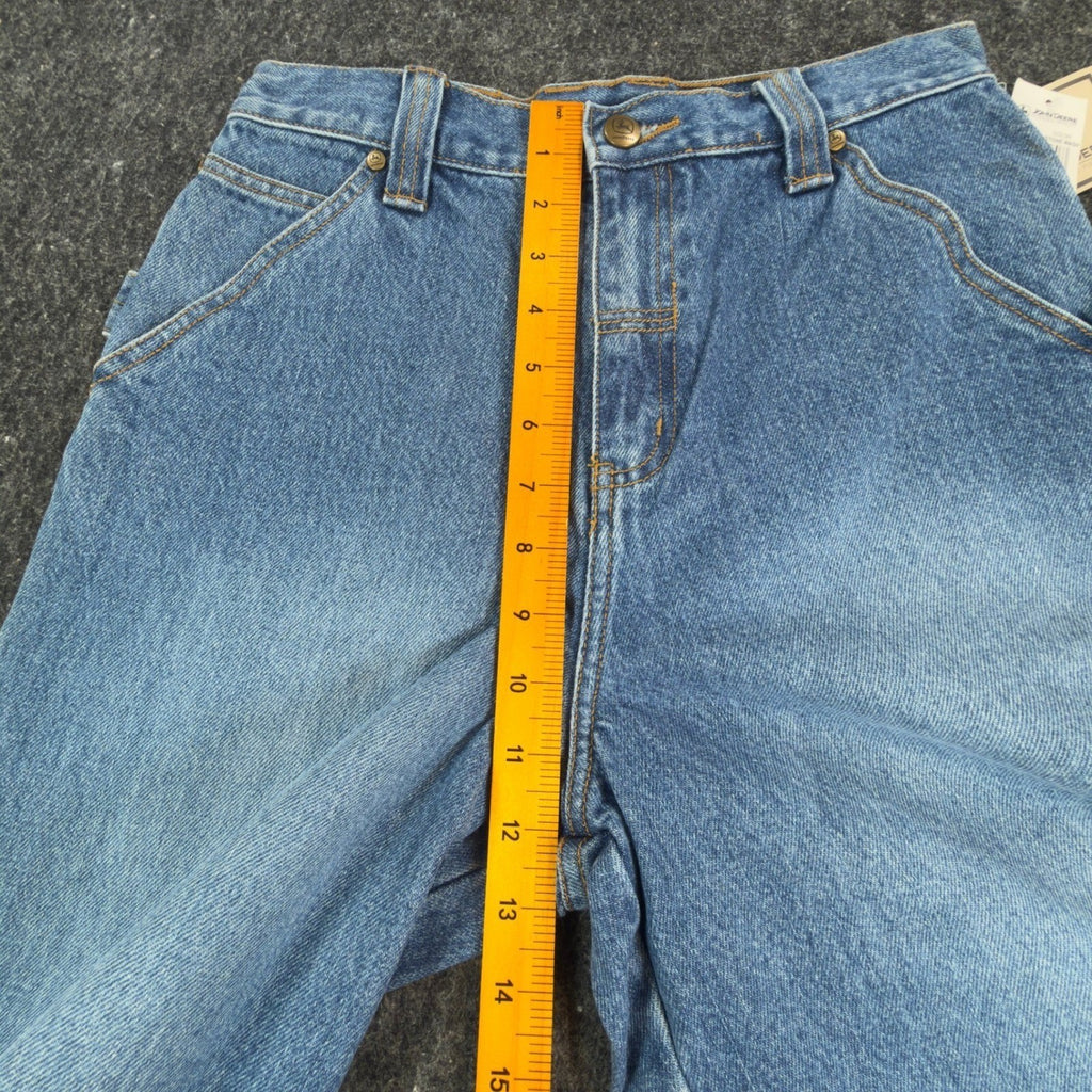 John Deere Carpenter Shorts Boys 14 Blue Denim Stone Wash NWT SA525LJD - take2supply