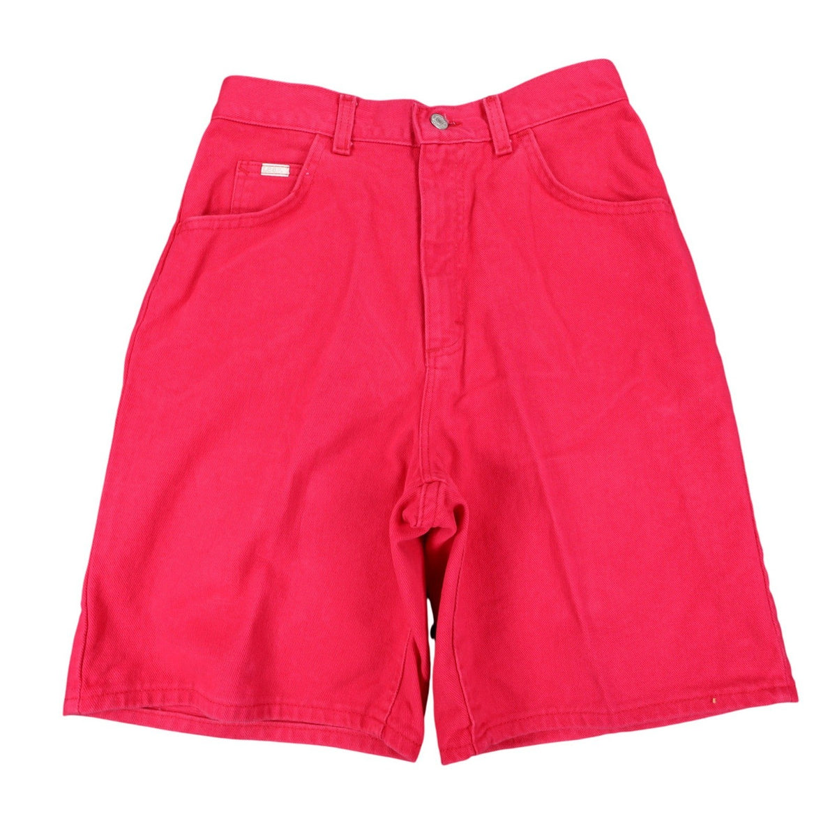 Lee Relaxed Fit Shorts Womens 12 Vintage 90s Poppy Red Cotton Made in USA NWT - take2supply