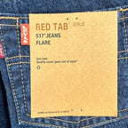 Levi's Vintage Y2K 517 Flare Jeans Girls Size 12 Regular Blue Cotton NOS - take2supply