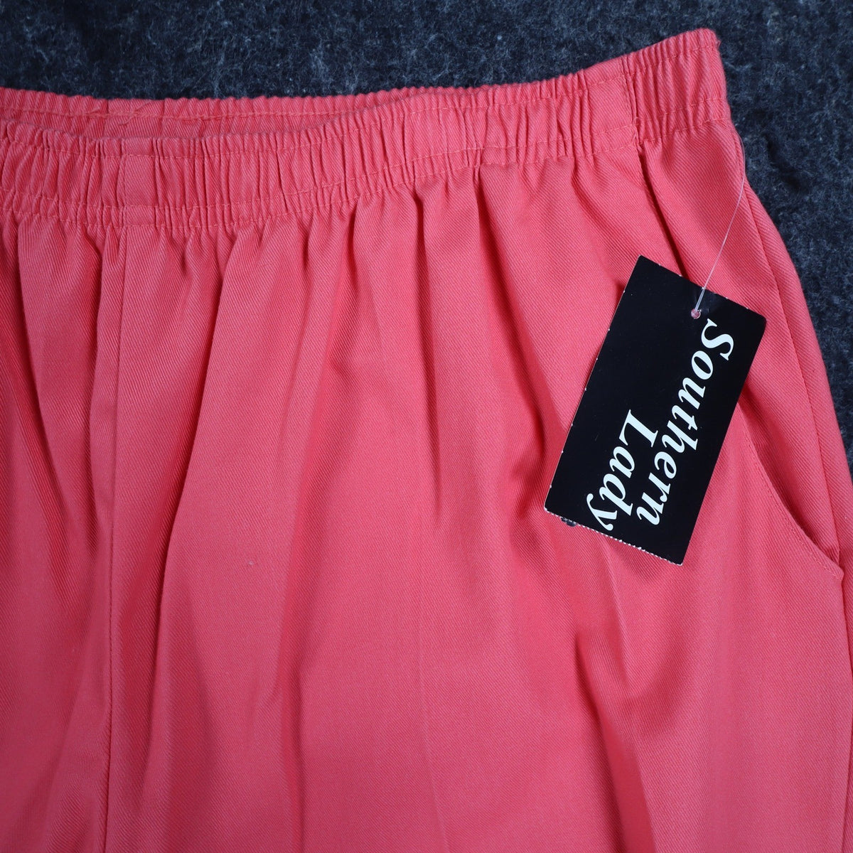 Southern Lady Capri Pants Womens Large Fruit Punch Coral Pull On NWT Deadstock - take2supply
