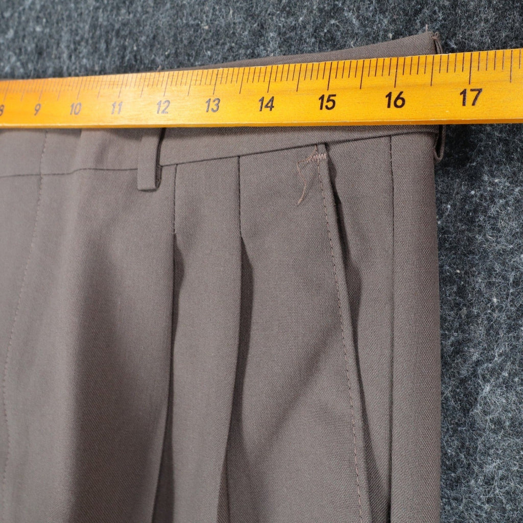 Levi's Action Slacks Pants Mens 34x29 Vintage 80s Deadstock Pleated Taupe Brown - take2supply