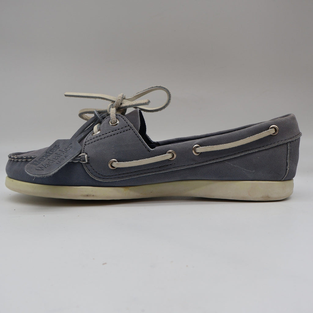 Dexter Boat Shoes Womens 9 Vintage 90s USA Ocean Blue Leather Washables R485-8 - take2supply