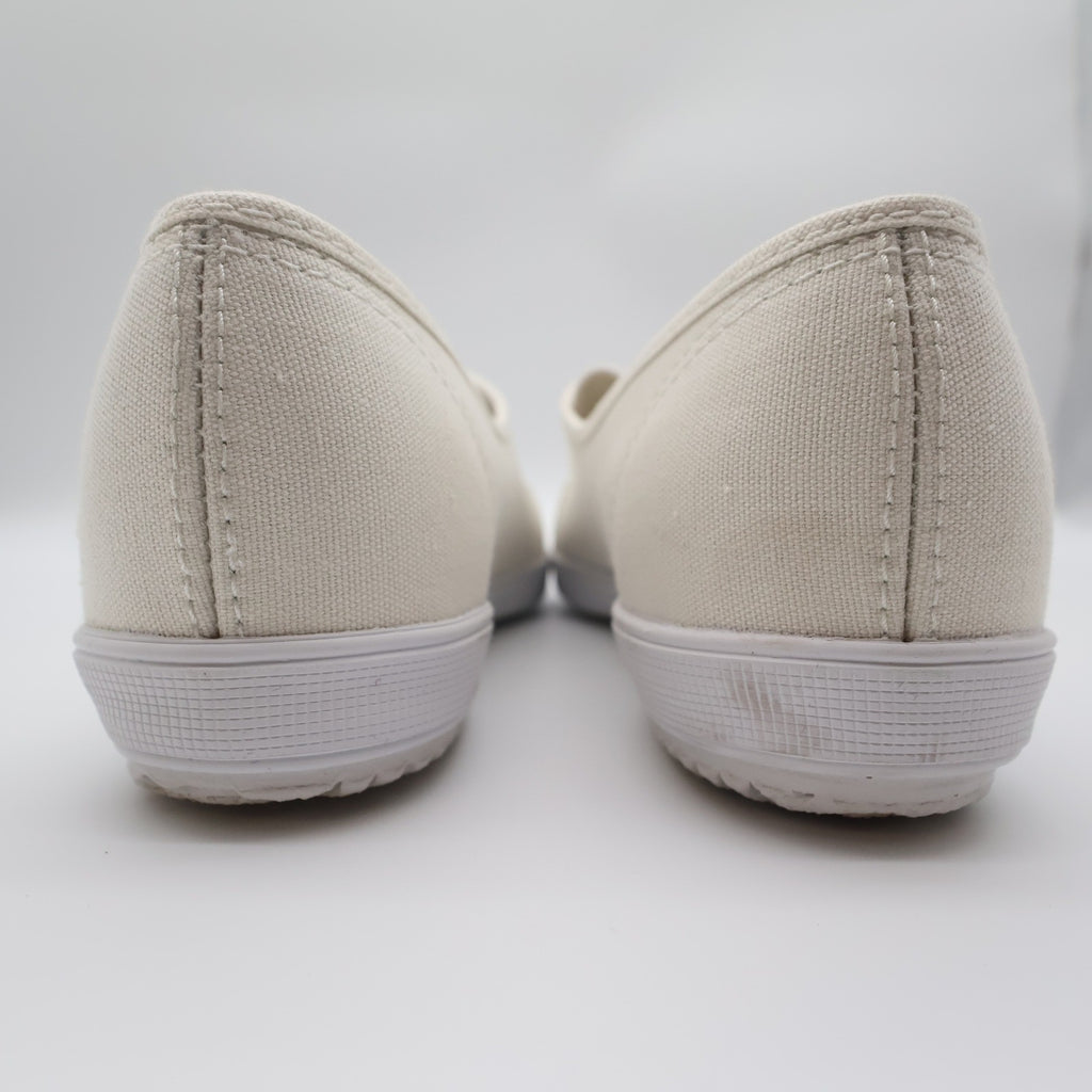 Grasshoppers Skipjack II White Canvas Shoes Womens 7.5 W Wide Hook Loop EF20000 - take2supply