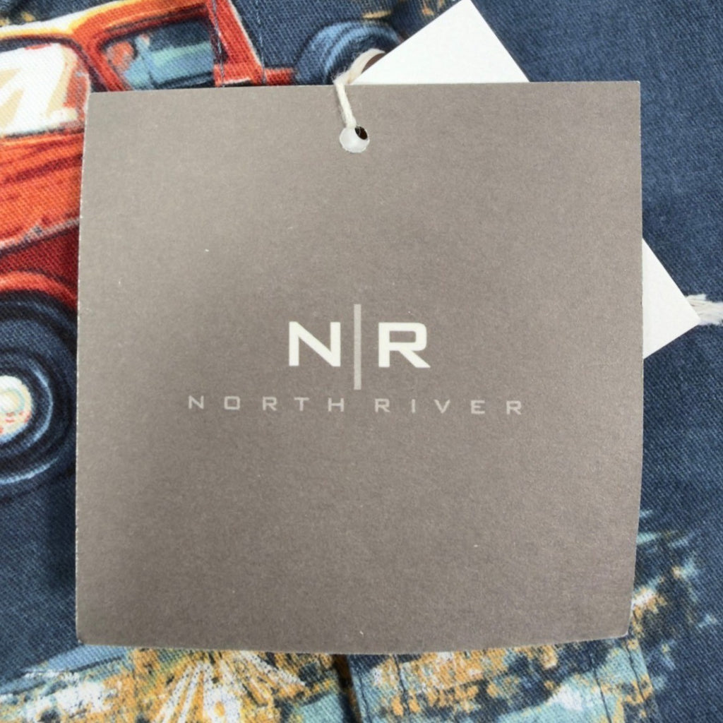 North River Americana Truck Shirt Mens Medium Black Cotton NWT Vintage Style - take2supply