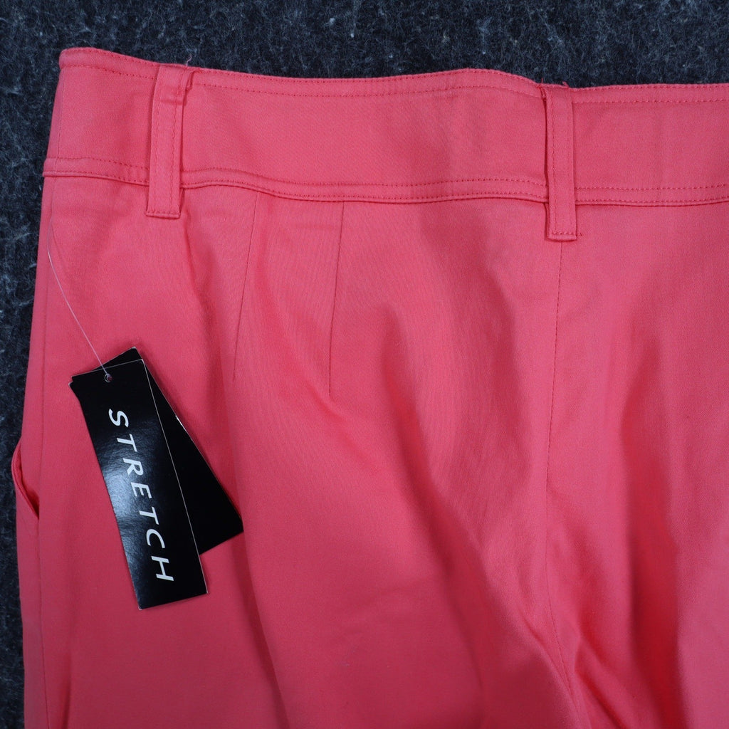 AGB Byer California Capri Pants Womens 6 Coral Cuffed Stretch NWT Deadstock - take2supply
