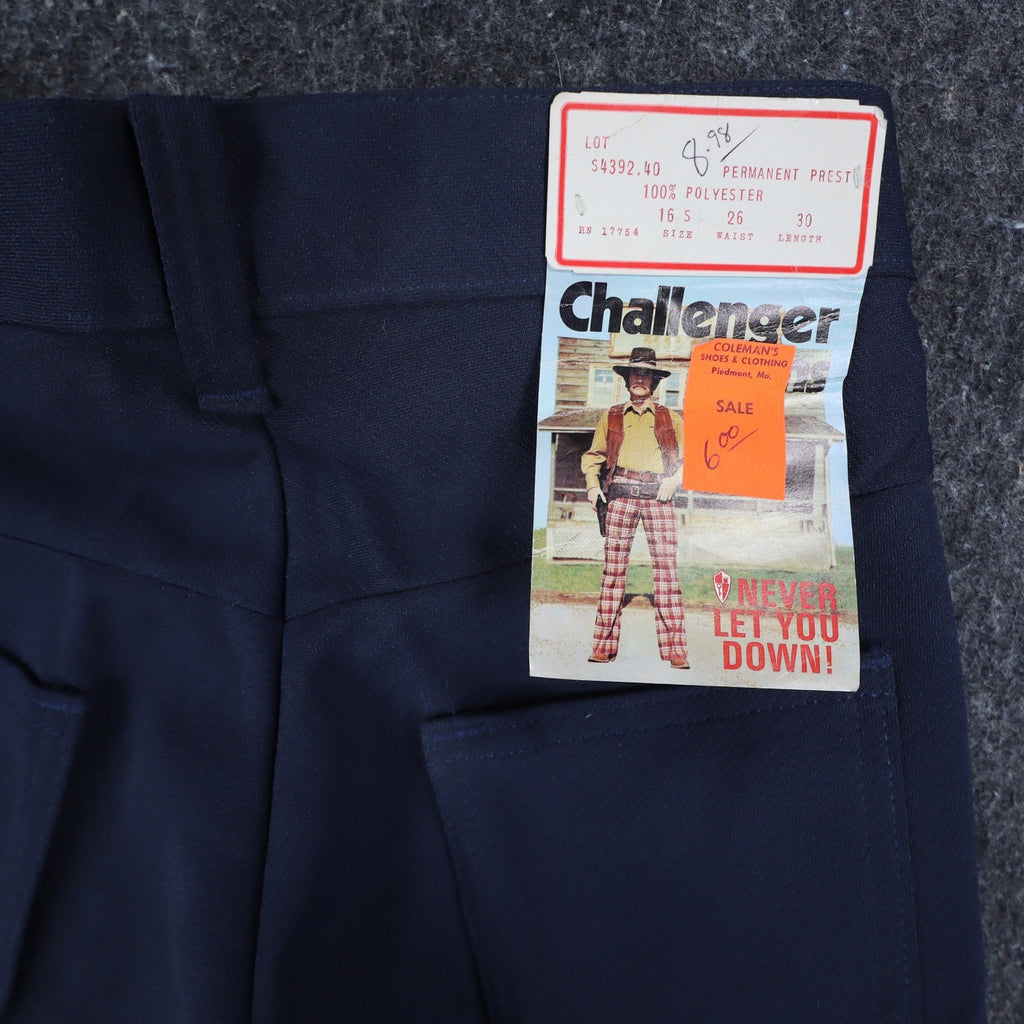 Challenger Vintage Boys 16 S Blue Gray Flare Pants NWT - take2supply