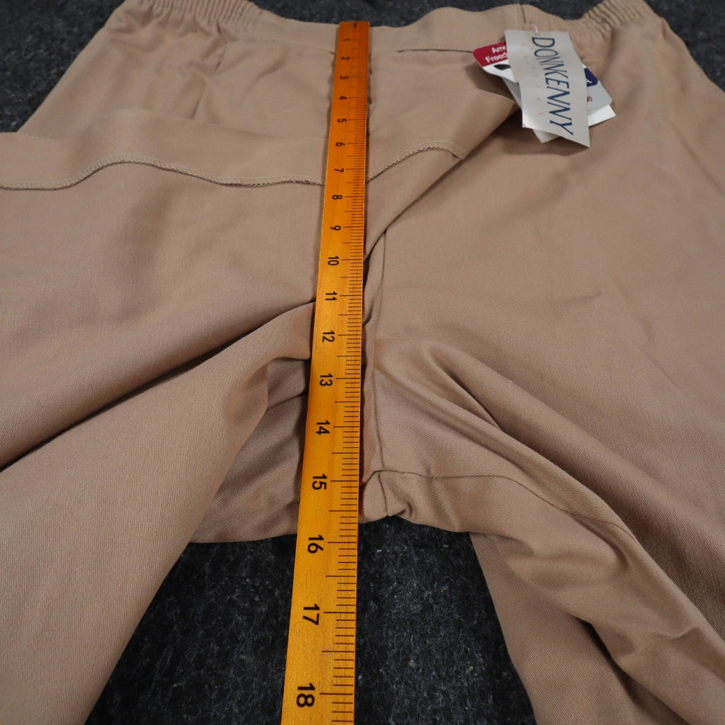 Donnkenny Classics Skort Women 8 Vintage 90s Khaki Cotton Wrap Front Made in USA - take2supply