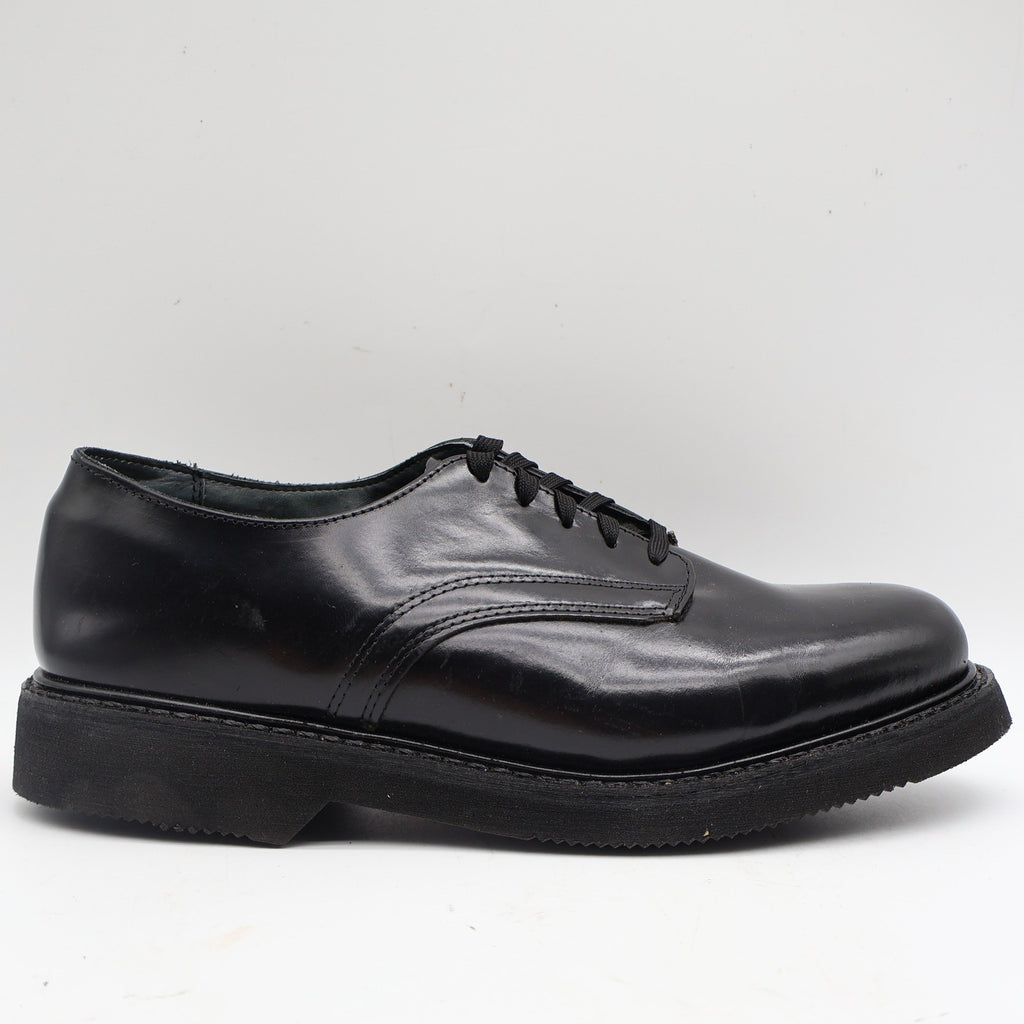 Carolina Uniform Service Oxford Mens 8.5 EE Wide Black Leather Shoes USA Made 32 - take2supply