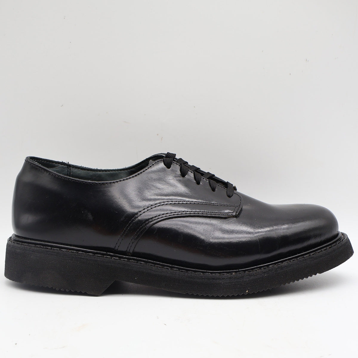 Carolina Uniform Service Oxford Mens 8.5 EE Wide Black Leather Shoes USA Made 32 - take2supply