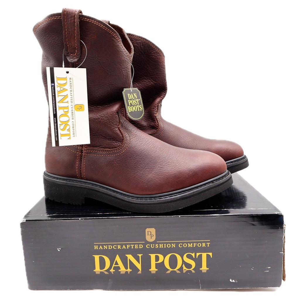 Dan Post Briar Oily Pull On Boots Mens 12D Brown Leather NWT DP69622 - take2supply