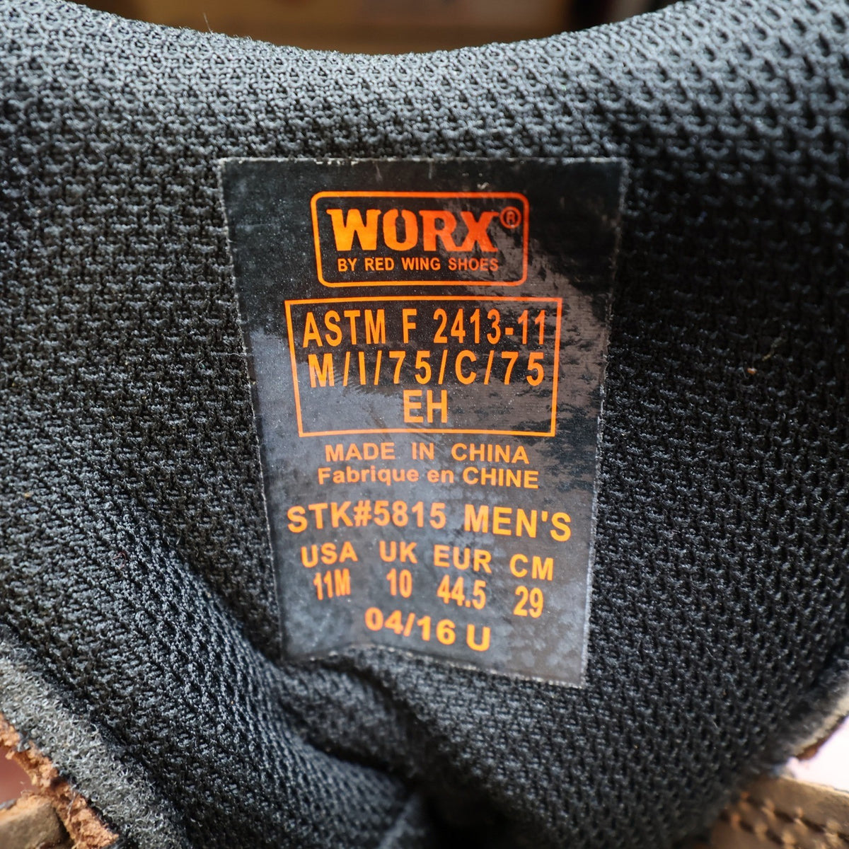 Worx by Red Wing 5815 Steel Toe Work Boots Mens 11 Brown Leather New - take2supply