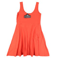 Angie Dress Large L NWT Orange Cotton Spandex Fit Flare Sleeveless C795 - take2supply
