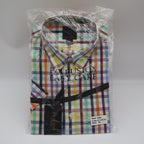 F/X Fusion Shirt Mens XL Multi Colored Check Short Sleeve Easy Care D552 NEW - take2supply