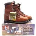 McRae Industrial Work Boots Mens 9W Brown Leather EH Rated Lace Up MR88122 NEW - take2supply