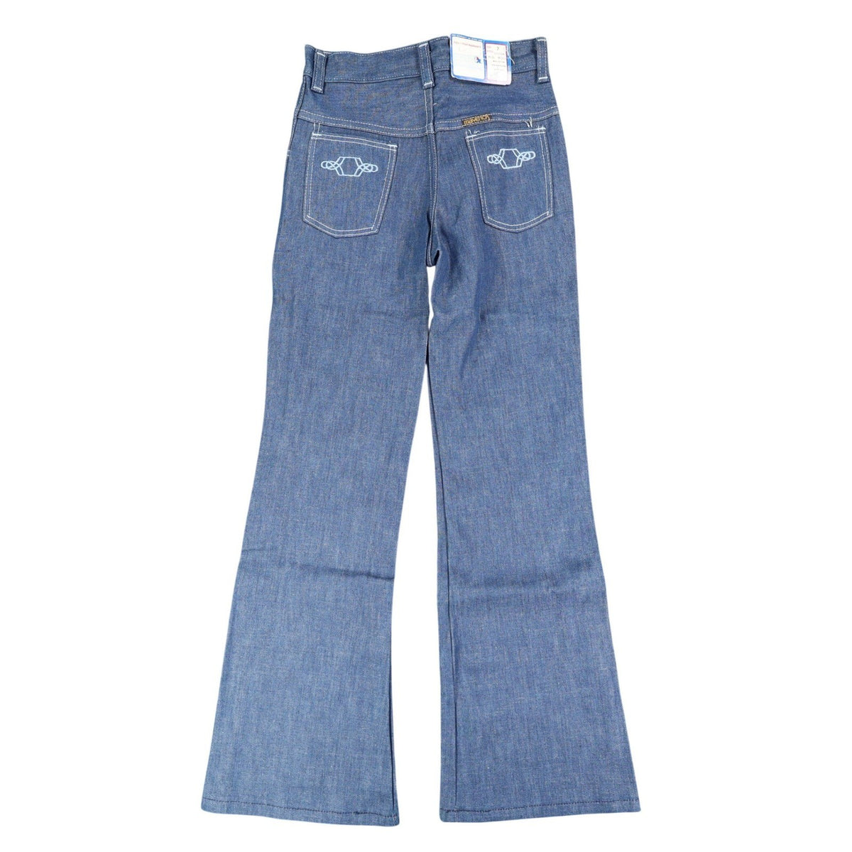 Vintage Young Maverick Boys Jeans Size 7 Blue Flare Leg USA NWT - take2supply