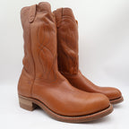Walker Vintage Western Boots Mens 11 Brown Leather Deadstock NIB USA Made - take2supply