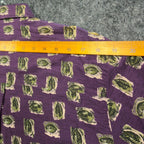 Wrangler 90s Rugged Wear Shirt Mens M Purple Cotton Leaf Print NWT R960LLV - take2supply