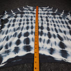 She + Sky Waffle Knit Top Medium NWT Navy White Tie Dye Thermal Raglan SS2467 - take2supply