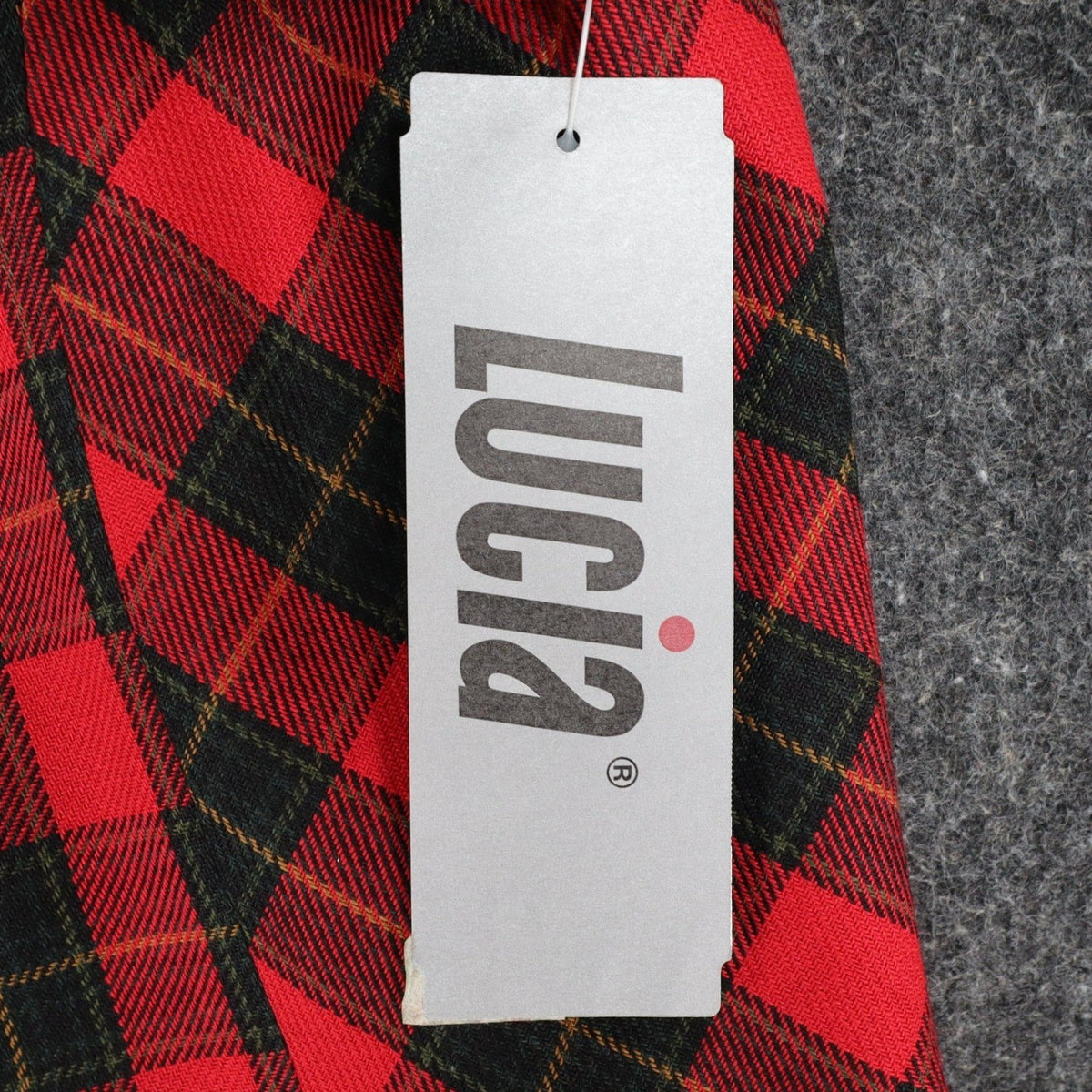 Lucia Plaid Vest Womens Size 12 Vintage 90s Red Tartan Button Front Made in USA - take2supply