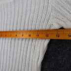 A. Byer Sweater Womens Medium Vintage 90s Cream Mohair Ribbed Open Knit Top - take2supply