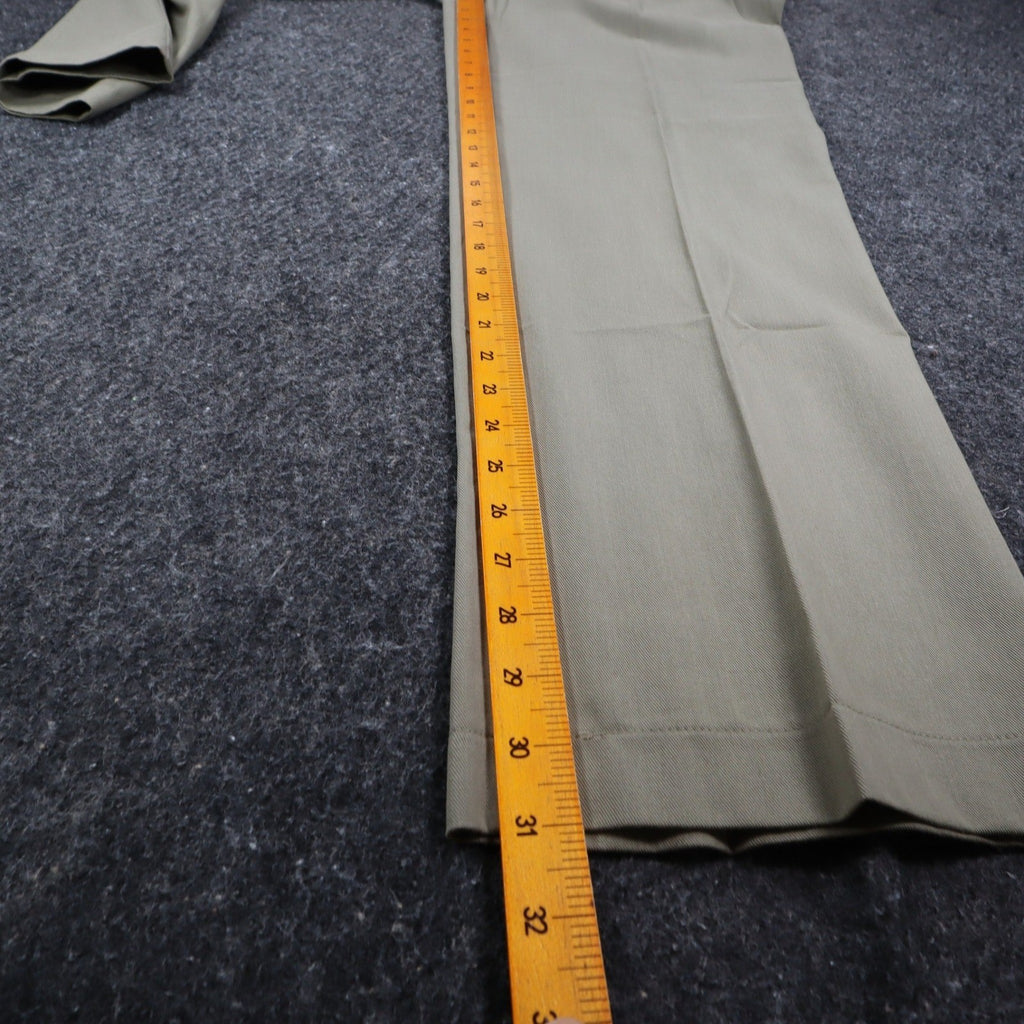 N Touch Pants Womens 10 Green Cotton Tencel Elastic Back Straight Leg 551M NWT - take2supply