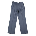 Haggar Stuff Pleated Dress Pants Mens 33x32 Vintage 90s Navy Wool Blend NWT - take2supply