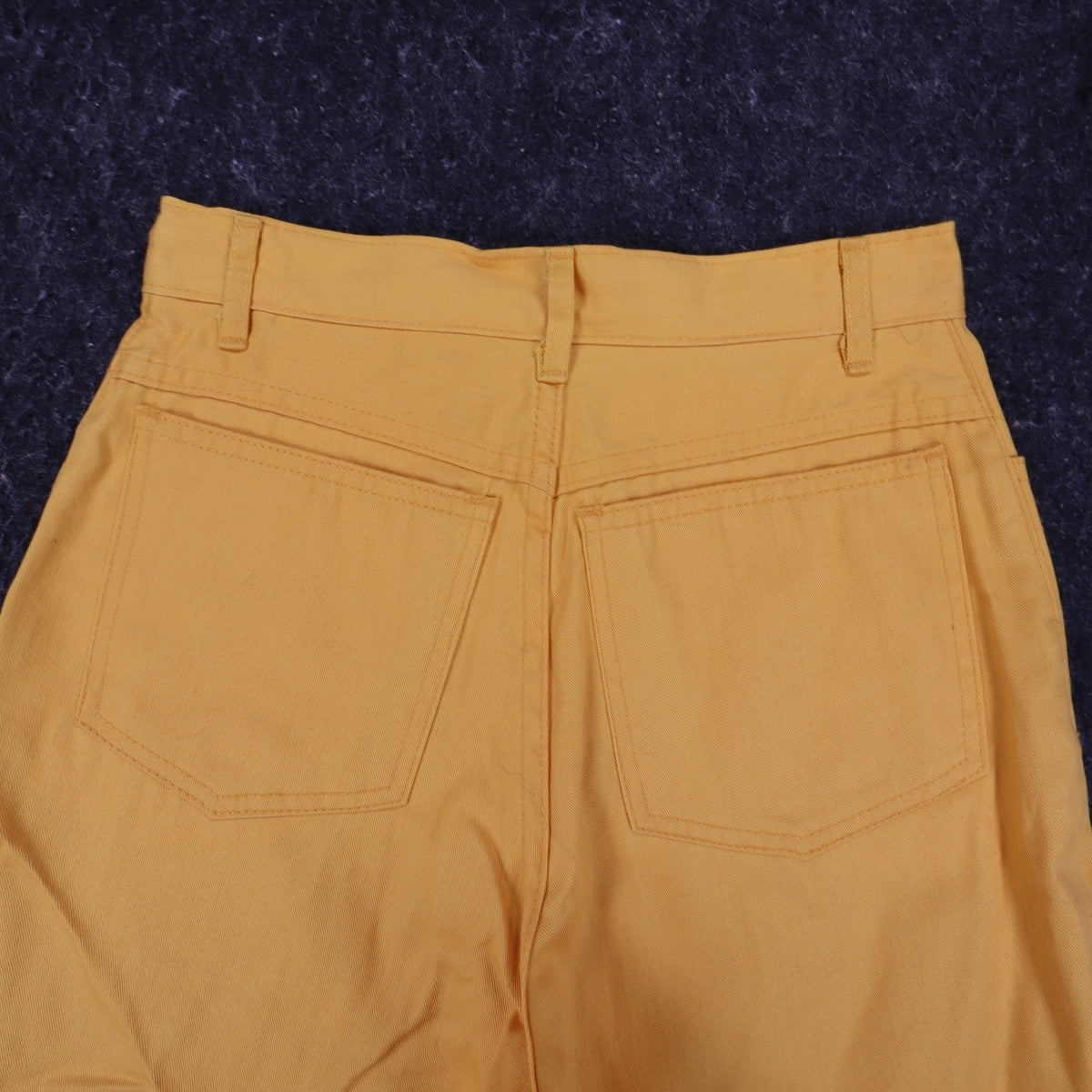 Hang Ten Shorts Womens 3/4 Vintage 90s Yellow Cotton High Rise Made in USA NOS - take2supply