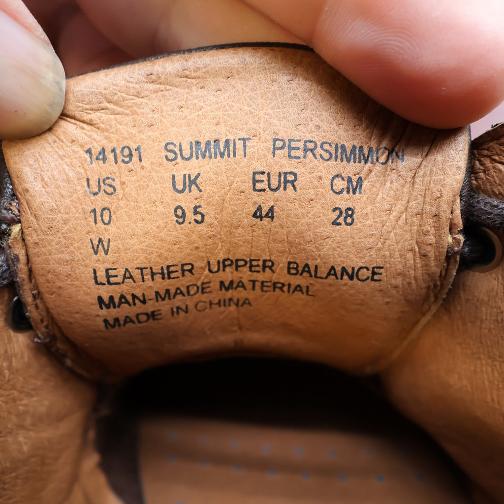 Hush Puppies Summit Persimmon Mens 10 W Brown Leather Casual Oxford Shoes 14191 - take2supply