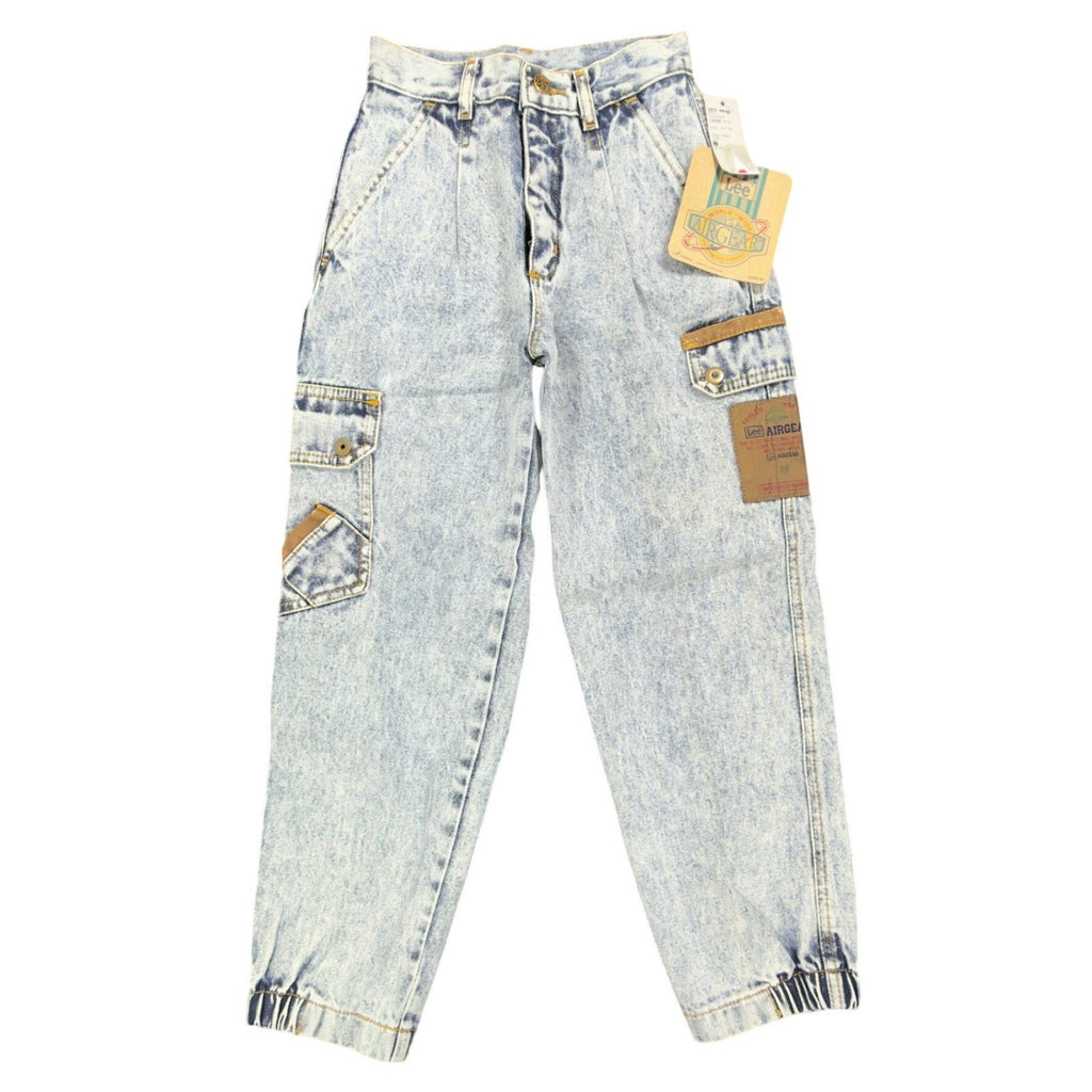 Lee Vintage 90s Airgear Commando Loose Fit Jeans Boys 8 Snow Frost NWT C487 - take2supply