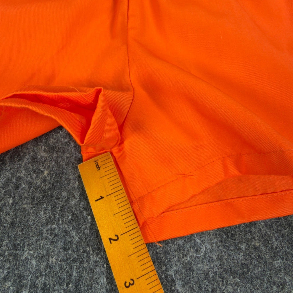 Fruit of the Loom Vintage 70s Gym Shorts Boys XS 24-26 Orange Cotton NWT - take2supply