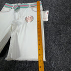 Levi's Y2K Bermuda Shorts Girls 14 White Ramie Cotton NWT C681 - take2supply