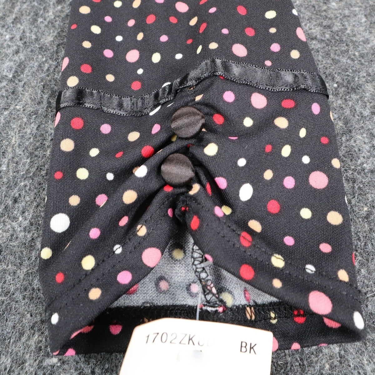 My Michelle Polka Dot Dress Womens Small Y2K Black Sweetheart A-Line 3/4 Sleeve - take2supply