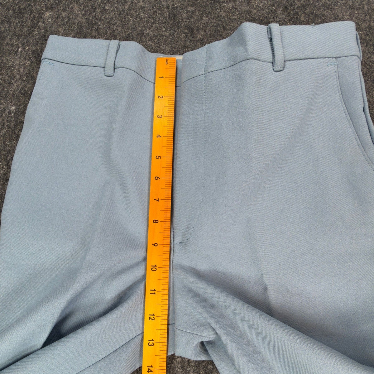 Dee Cee 70s Dress Pants Mens 31x32 Light Blue Stretch Polyester Vintage NEW - take2supply
