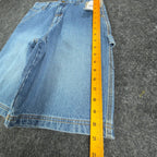 John Deere Y2K Carpenter Denim Shorts Boys 14 Blue Stone Wash NWT - take2supply