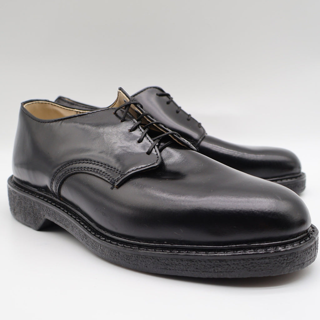 Cedar Crest Oxford Shoes Mens 7 D Vintage Black Leather Cushion Arch Deadstock - take2supply