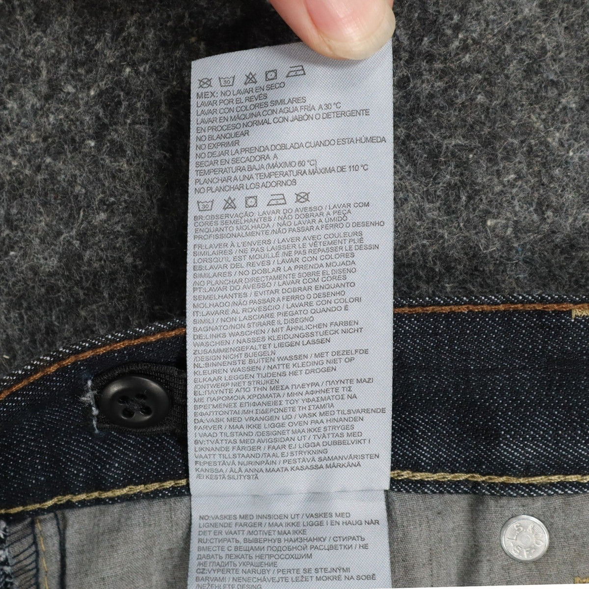 Levi's 505 Regular Jeans Boys Size 12 Reg W26 L27 Dark Wash Indigo Denim - take2supply