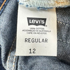 Levi's Vintage Y2K 517 Flare Jeans Girls Size 12 Regular Blue Cotton NOS - take2supply