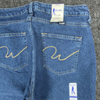 Wrangler Y2K Cowboy Cut Jeans Womens 9/10x34 Blue Denim Bootcut New C717 - take2supply