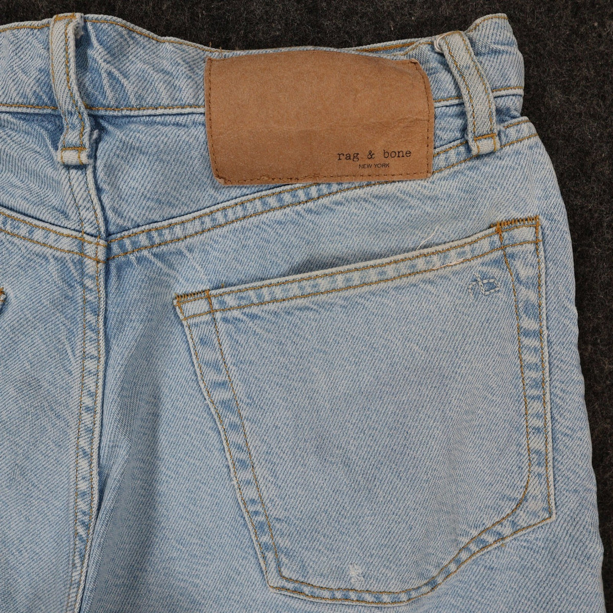 Rag & Bone Maya High-Rise 4 Short Womens 26 Blue Excellent Denim Shorts - take2supply