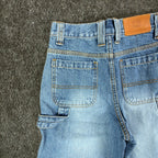 John Deere Y2K Carpenter Denim Shorts Boys 8 Stone Wash NWT Rugged Workwear - take2supply