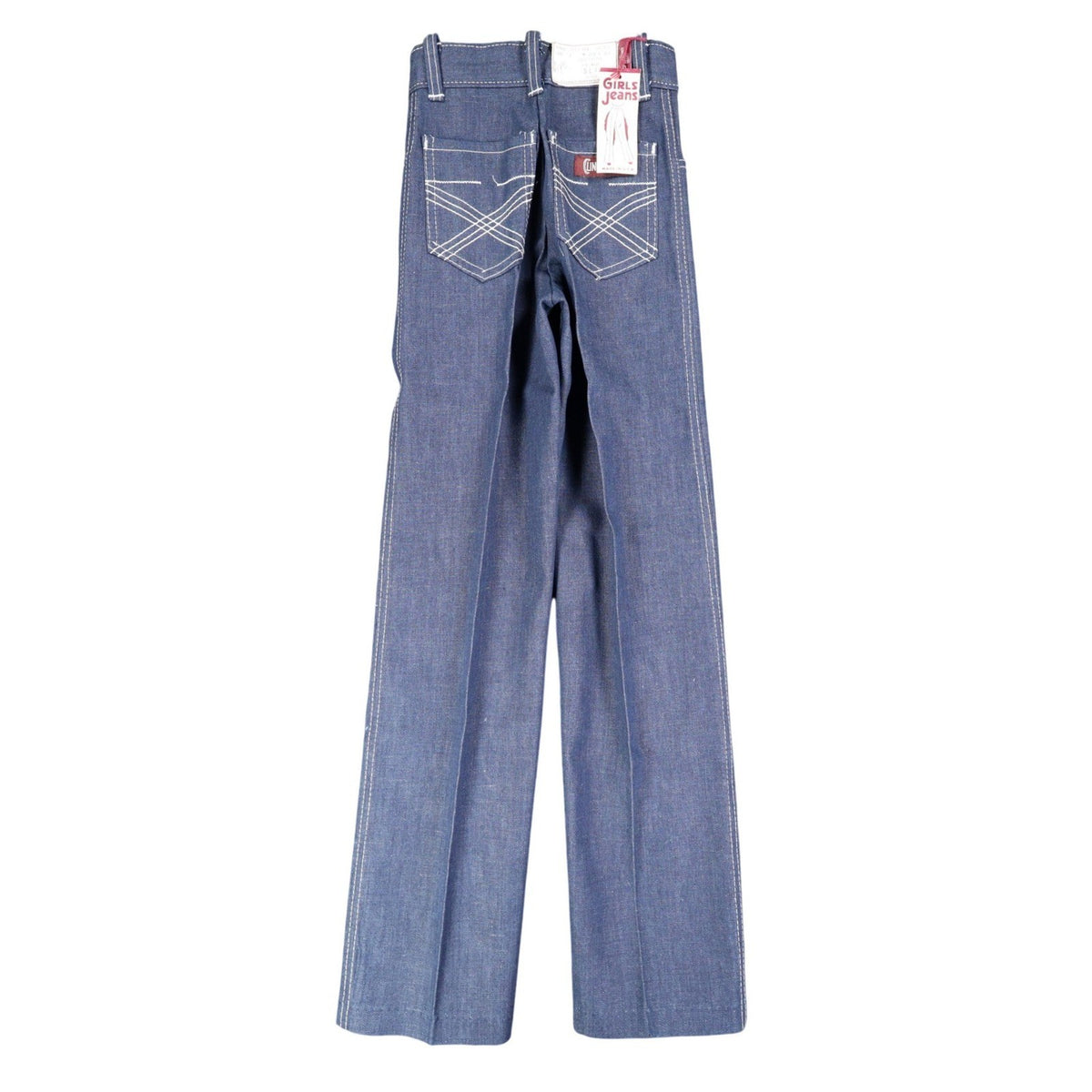Vintage Clinchers Girls Jeans 8 Slim Blue Flare Leg USA Cotton NWT - take2supply