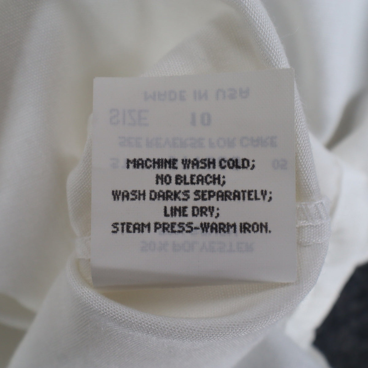 Xtrovert Blouse Womens 10 White Geometric Embroidered Short Sleeve USA NOS NWT - take2supply