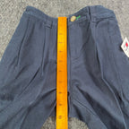 Tommy Hilfiger Y2K Pleated Chino Shorts Boys 5 Navy Blue Cotton NWT Deadstock - take2supply