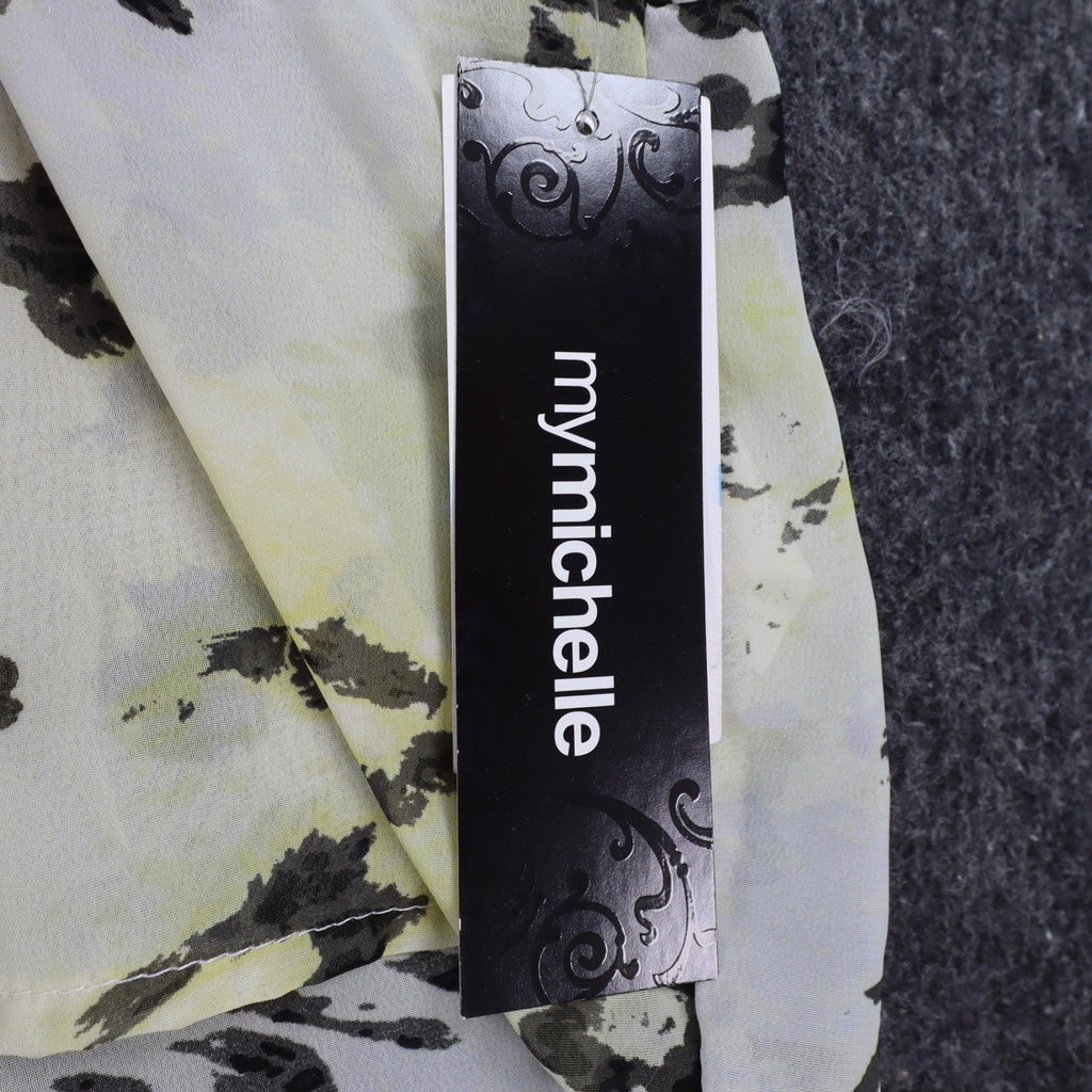 mymichelle Leopard Print Blouse Womens XL Sheer Chiffon Dolman Sleeve Top New - take2supply