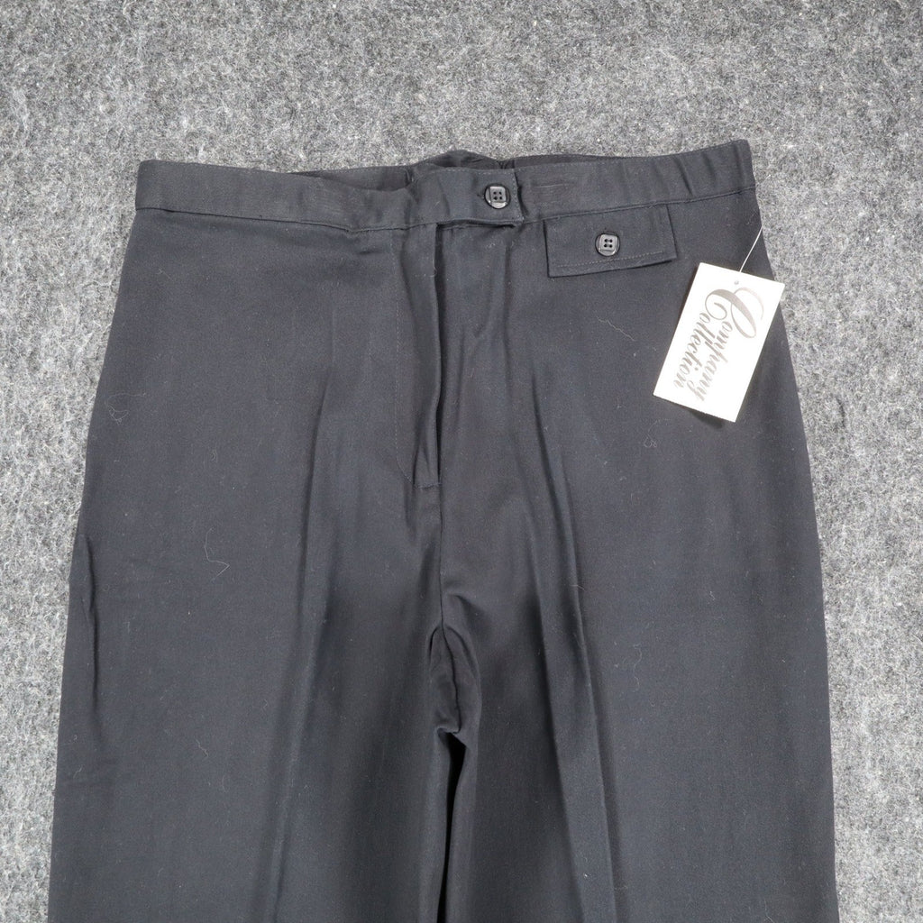 Company Collection Dress Pants Womens 10 Black Cotton Stretch Wide Leg Trousers - take2supply